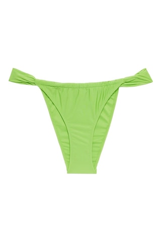 Slip bikini Shellmemoriz - Ecrù e verde