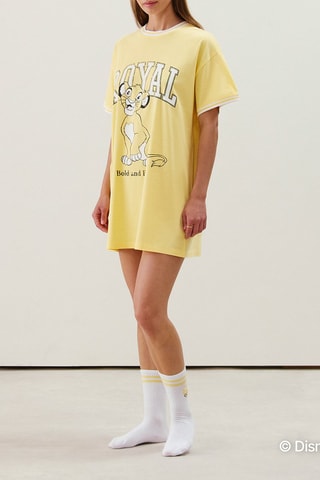 Chemise de nuit Simba Le Roi Lion Disney - Jaune