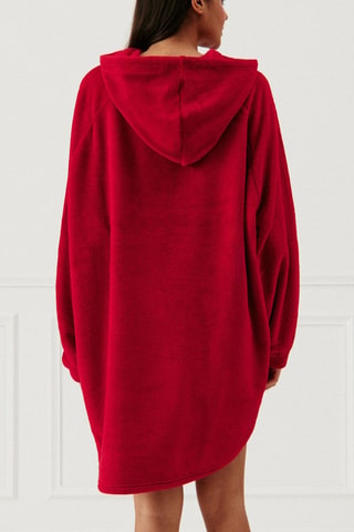 Chemise de nuit à capuche Bondiz - Rouge