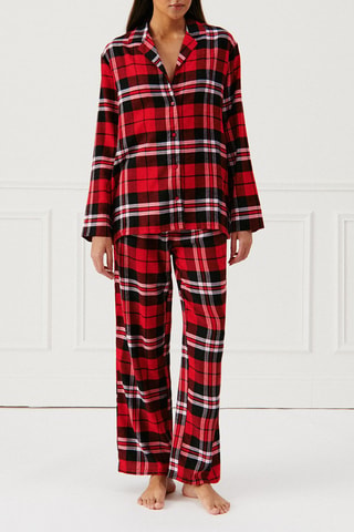 Camicia da notte Xmascheckiz - Rosso