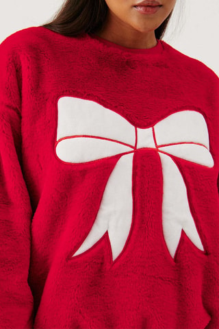 Felpa pigiama Bowtiliciz - Rosso