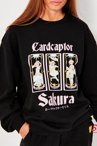 Felpa pigiama Sakura Kinomoto Cardcaptor Sakura - Nero