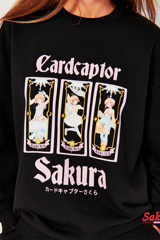 Felpa pigiama Sakura Kinomoto Cardcaptor Sakura - Nero