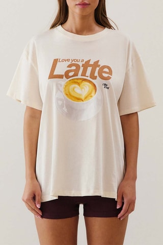 T-shirt de pyjama Lovelattiz - Ecru
