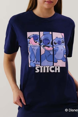 T-shirt de pyjama Stitch Lilo et Stitch Disney Corestitchiz - Bleu nuit