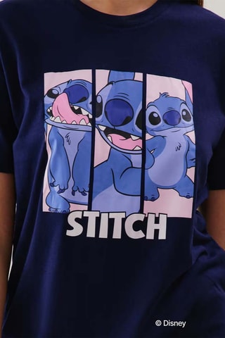 T-shirt de pyjama Stitch Lilo et Stitch Disney Corestitchiz - Bleu nuit