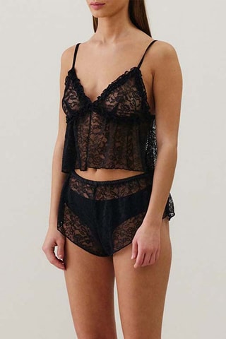 Crop top pigiama Sweetiz - Nero