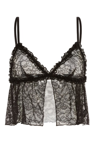 Crop top pigiama Sweetiz - Nero