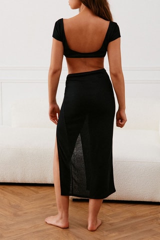 Crop top pigiama Rustiliz - Nero