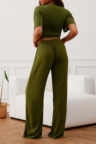 Crop top pigiama Gipsiz - Verde scuro