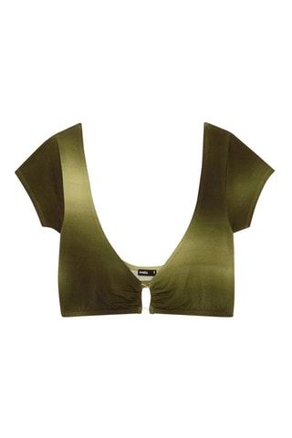 Crop top pigiama tie and dye Agraphiz - Verde
