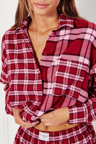 Camicia pigiama Lenobliz - Rosso