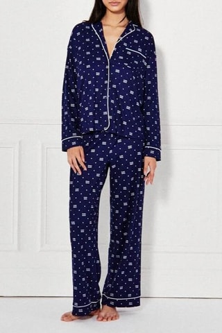 Camicia pigiama in velluto Bleuiz - Blu notte