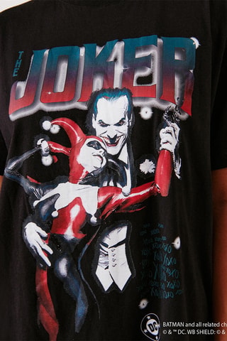 T-shirt de pyjama Joker et Harley Quinn DC Comics Jokiz - Noir