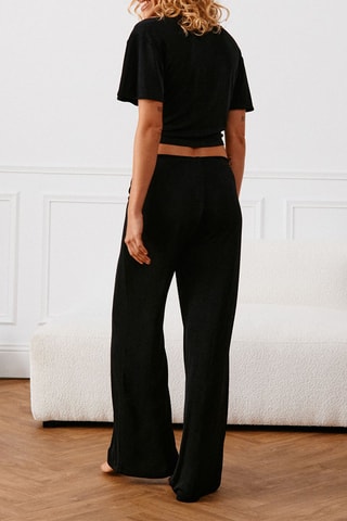 Crop top de pyjama Brilletiz - Noir