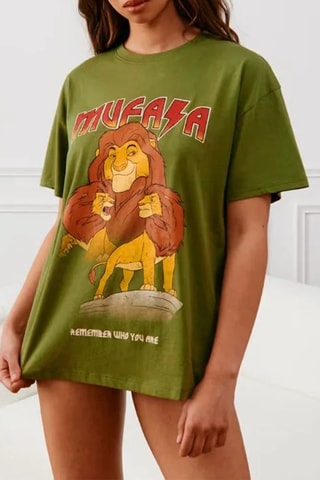 T-shirt de pyjama Mufasa Le Roi Lion Disney Mufasiz - Vert olive
