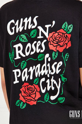 T-shirt pigiama Gunandrosiz - Nero
