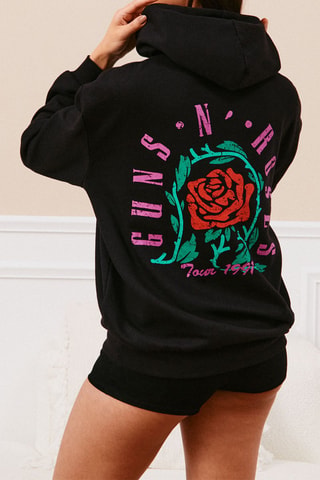Felpa pigiama con cappuccio Guns N'Roses - Nero
