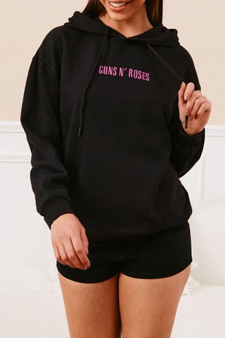 Felpa pigiama con cappuccio Guns N'Roses - Nero