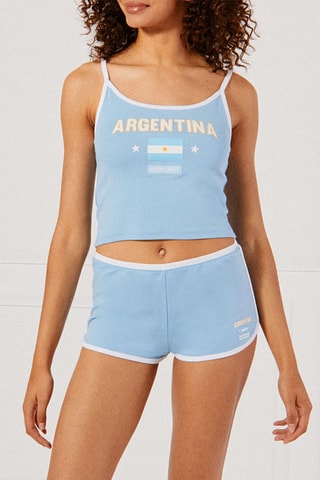 Top pigiama Argentiniz - Celeste