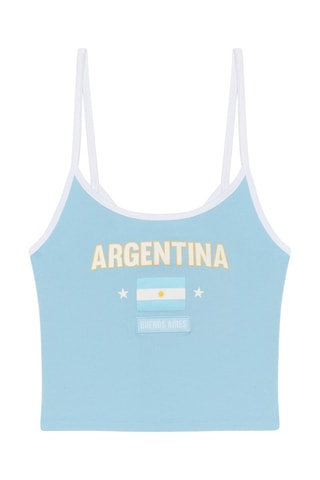 Top pigiama Argentiniz - Celeste