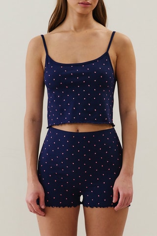 Crop top pigiama Seamcoriz - Navy