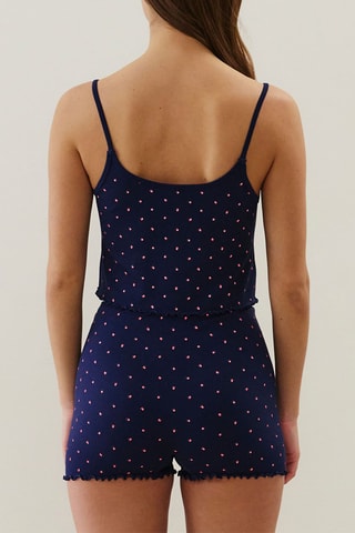 Crop top pigiama Seamcoriz - Navy