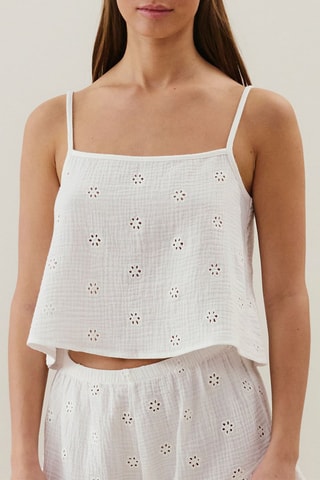 Top de pyjama Cobrodiz - Ecru