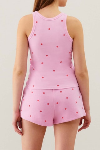 Débardeur de pyjama Broderiz - Rose
