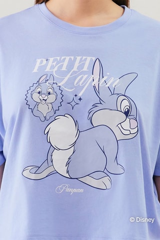 T-shirt de pyjama Panpan Bambi Disney - Ciel
