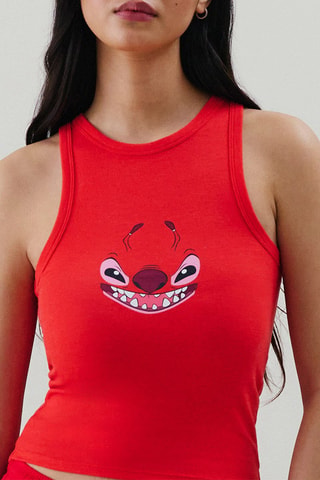 Débardeur de pyjama Angel Lilo et Stitch Disney - Rouge