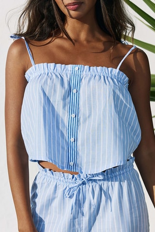 Top de pyjama Seastripiz - Ciel