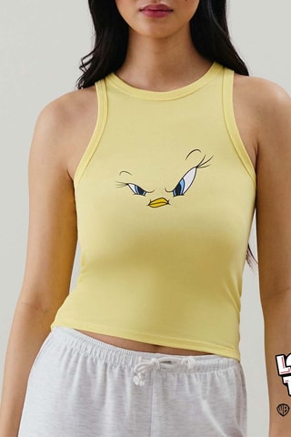 Débardeur de pyjama Titi Looney Tunes - Jaune
