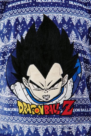 Felpa pigiama Vegeta Dragon Ball Z Uglyvegetiz - Blu notte e bianco