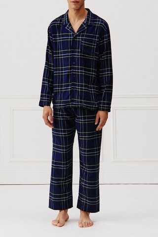 Chemise de pyjama Glasgowiz - Bleu nuit et écru