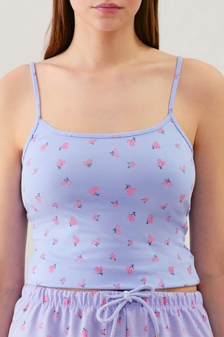 Crop top pigiama Adalisiz - Blu