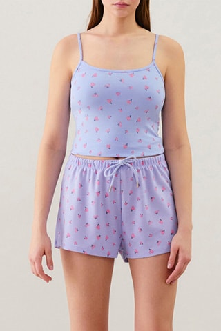 Crop top pigiama Adalisiz - Blu