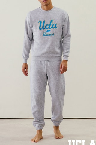 Felpa pigiama UCLA Uclaiz - Grigio chiaro melange