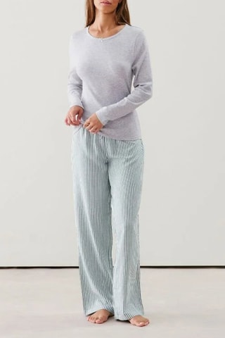 T-shirt de pyjama Noeudribtelliz - Gris chiné
