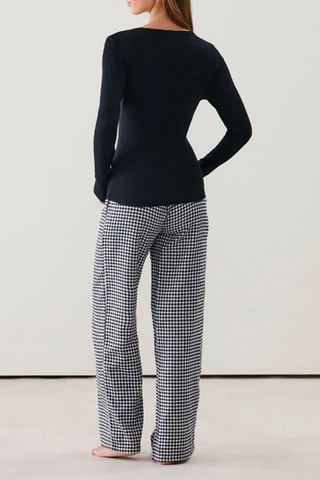 Top de pyjama Noeudribtelliz - Noir