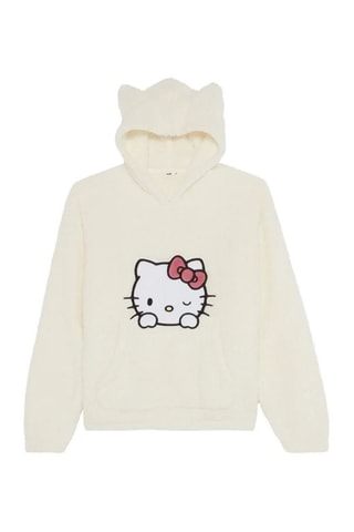 Sweat de pijama com capuz Hello Kitty Sanrio Flufkittyiz - Cru