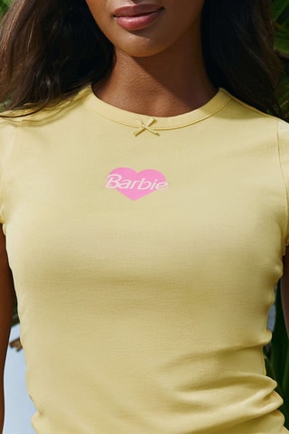 T-shirt de pyjama Barbie - Jaune