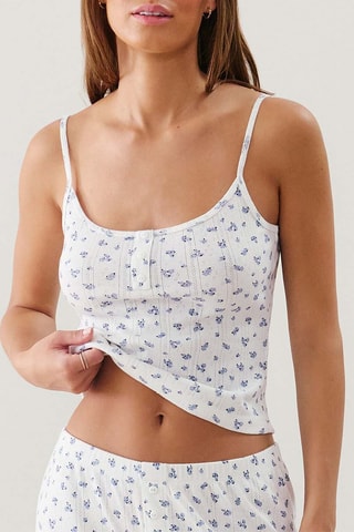 Top de pyjama Teenpointiz - Ecru