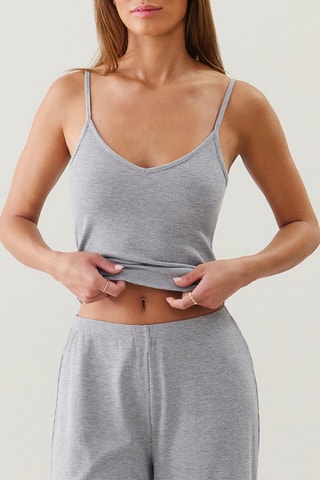 Top de pyjama Debolurexiz - Gris chiné