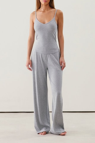 Top de pyjama Debolurexiz - Gris chiné