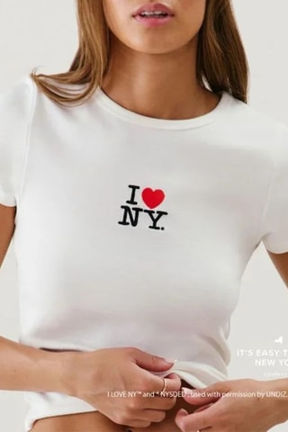 T-shirt pigiama Ilovenyiz - Bianco