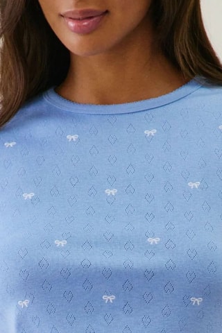 Top pigiama Bowbrodiz - Celeste