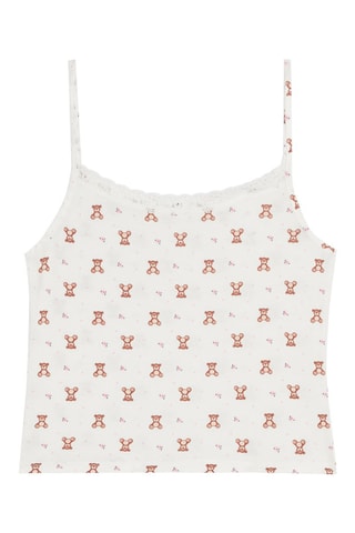 Top de pyjama Debtelliz - Blanc