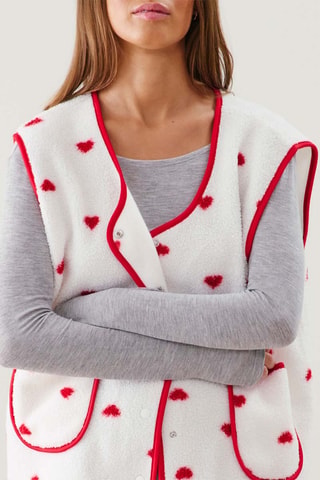 Gilet pigiama Newcozyliz - Ecrù