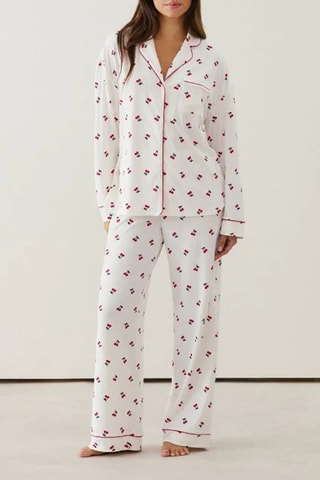 Camicia pigiama Cozycherriz - Ecrù